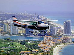 Flygtur över Miami